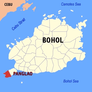 Location of Panglao in Bohol Island