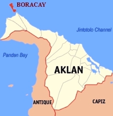 Boracay on the tip of Aklan 